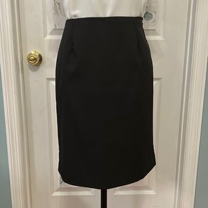 Express Basic Black Stretch Skirt Side Slits Size 5/6